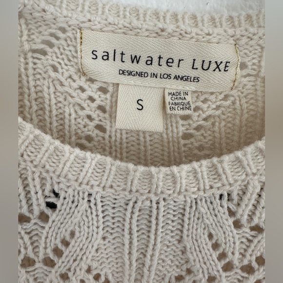 Saltwater Luxe flutter sleeve sweater - Picture 2 of 5